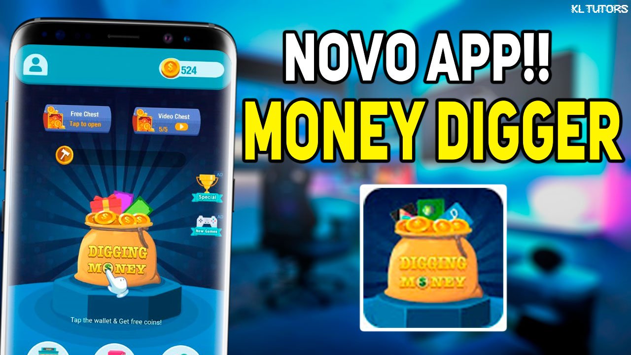 Aplicativo para Ganhar Gift Card e Dinheiro no PayPal – Money Digger