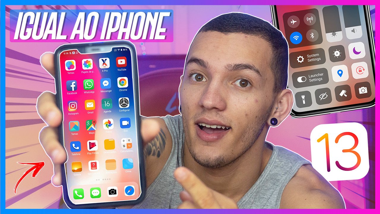Launcher Para deixar seu Celular com o Visual do IOS 13